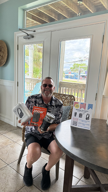 Congratulations to Ed McNair, Winner of our Memorial Day Raffle Contest!